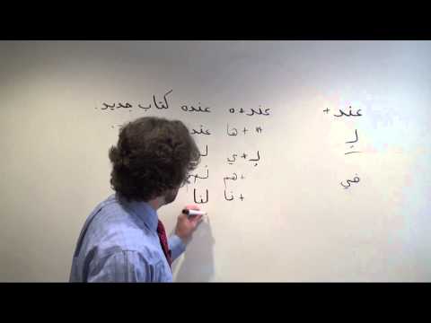 Arabic Grammar: Expressing 'to have' in Arabic
