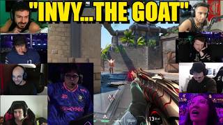 Valorant streamers reacts to PRX INVY'S INSANE 1v3 CLUTCH against VIT
