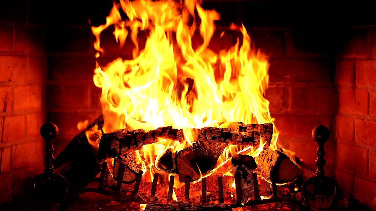 🔥 Fireplace 4K UHD! Fireplace with Crackling Fire Sounds. Fireplace Ambience