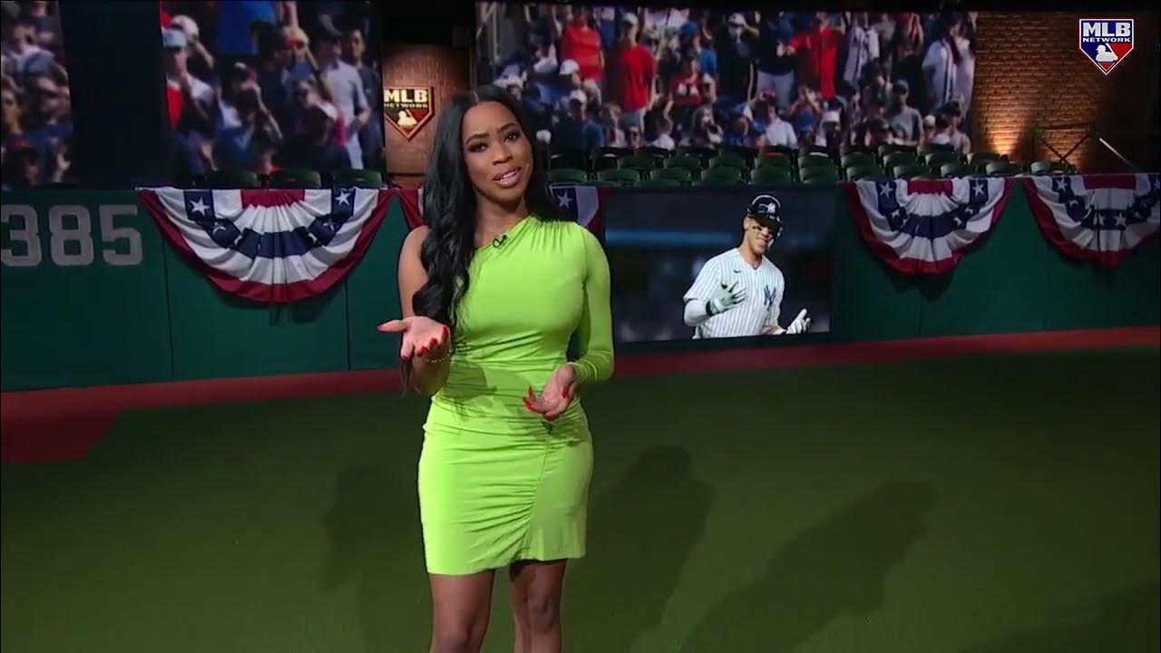 Quick Pitch MLB Network Smoking Hot Keiana Martin in Lime Green! YouTube