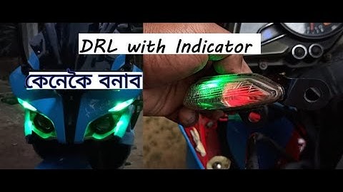 How to change DRL light in Pulsar RS200 and Modified DRL with indicators