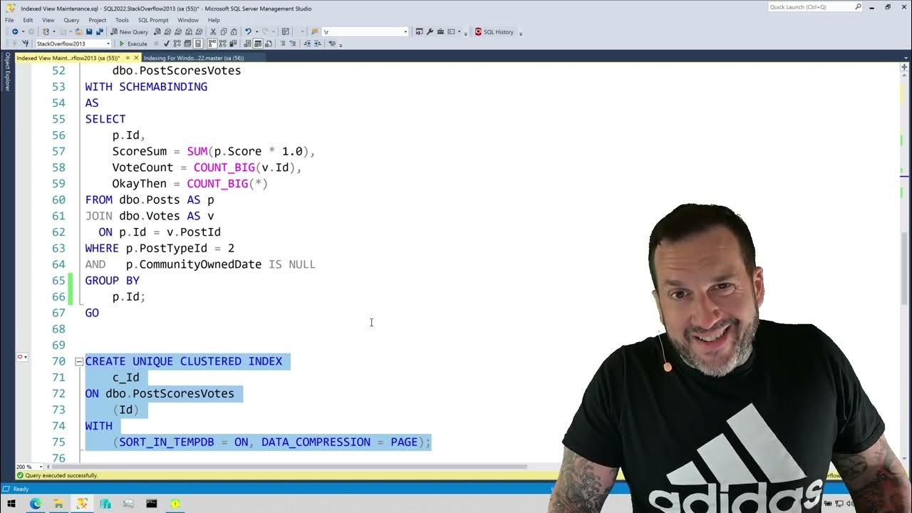 A little about indexed view maintenance in sql server youtube