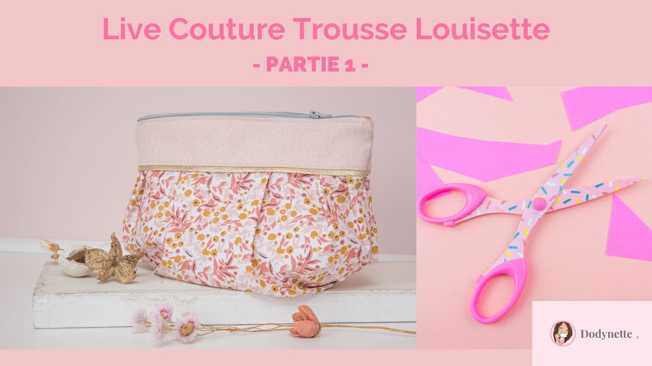 Kit de couture trousse Louisette (Toute taille) - Toile enduite