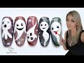 Quick and Easy Halloween Nail Art designs for beginners. 👻 Ghost nail art 👻