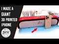 I made the biggest 3d printed iphone and filled it with pocket lint