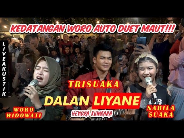 DALAN LIYANE -HENDRA KUMBARA (LIRIK) LIVE AKUSTIK TRI SUAKA FT NABILA SUAKA FT WORO WIDOWORO class=