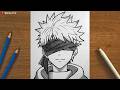 Easy Anime Drawing || How to Draw Anime Step by Step || Drawing Anime Art Tutorial for beginners