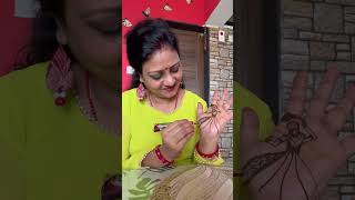 Karwa Chauth Mehndi 🥰#karwachauth #shortfeed #mehndi #mehndidesign #song #shorts#reels #viralreels