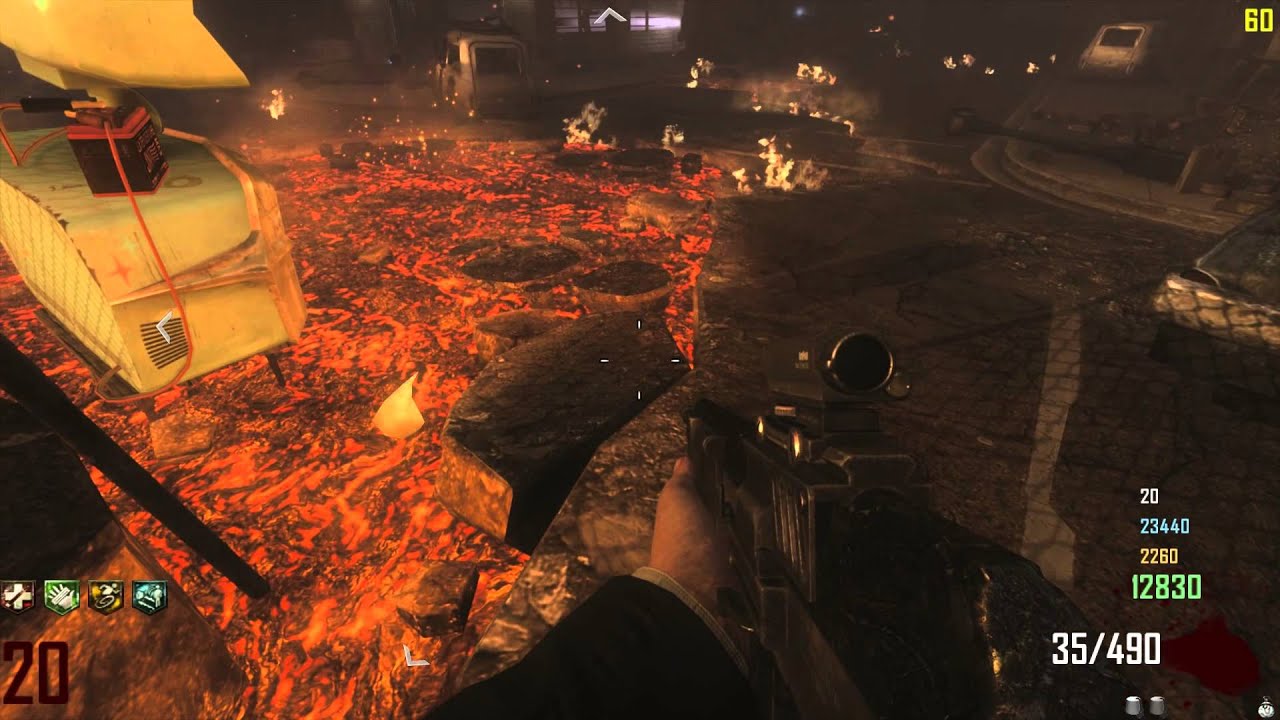 Black Ops 2 ZOMBIES GAMEPLAY Town Strategy Map Guide! - Call of