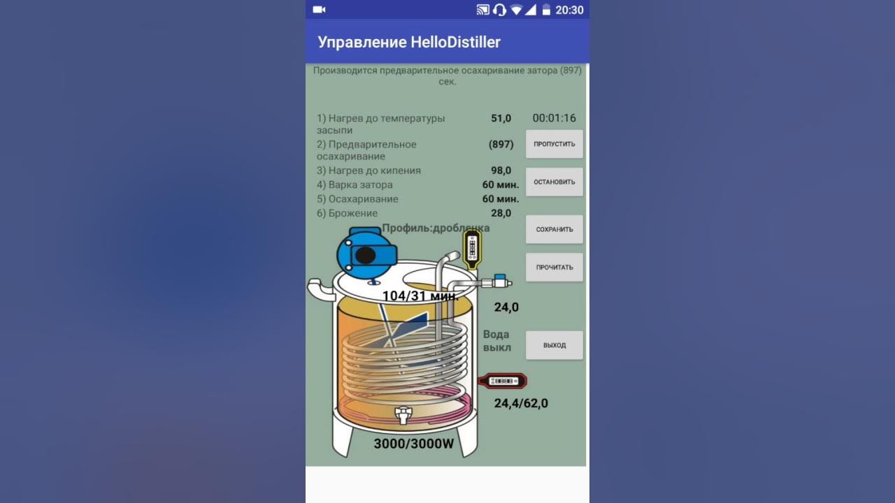 Автоматика дистиллер