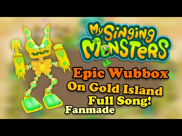 Gold Island Epic Wubbox (Cold Phase) ❄️😎 #mysingingmonster #epicwubbo