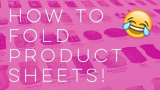 How To Fold The New Fallwinter 2016 Scentsy Product Sheets
