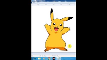 Pikachu drawing short ||  MS Paint Pikachu drawing Shorts #Shorts