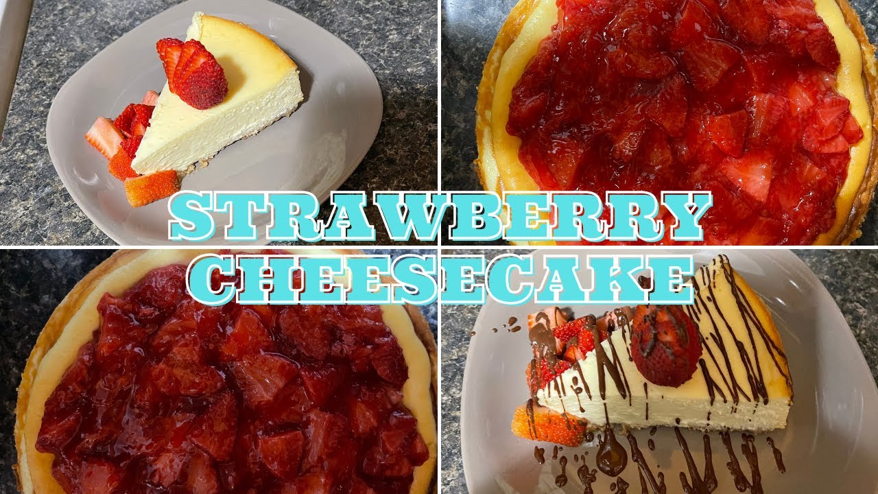 How to Make the BEST Cheesecake with Strawberry topping Strawberry