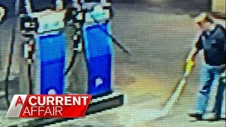 Petrol station owner caught dousing driveway in fuel | A Current Affair Australia 2018