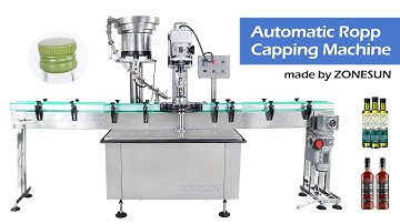 How To Use ZS-XG440C Automatic Ropp Capping Machine With Cap Feeder
