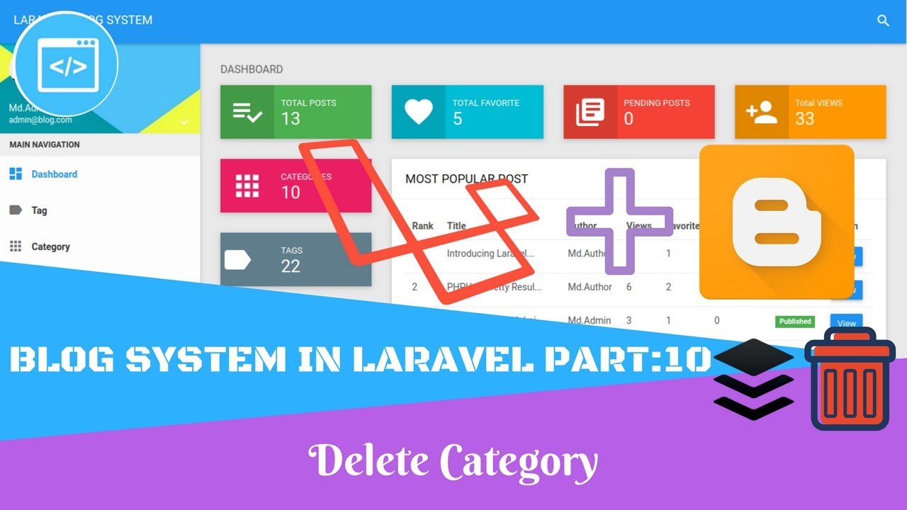  Build Blog System in Laravel: Delete Category - Part 10
