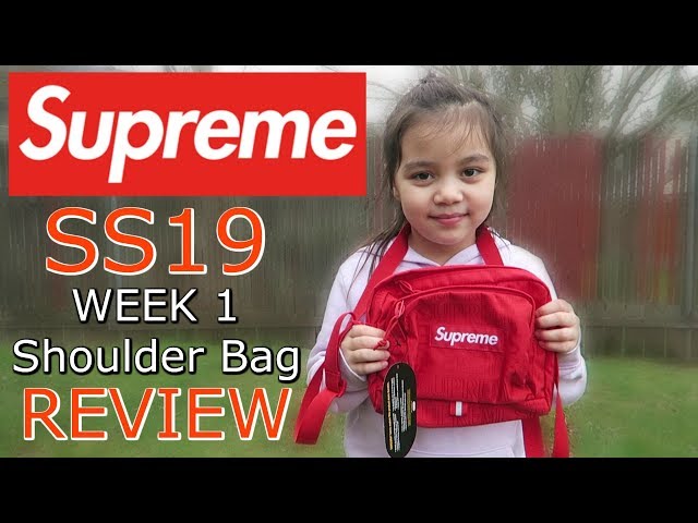 19ss 立ち上げ Supreme Shoulder Bag Red バッグ