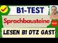 B1 Sprachbausteine / DTZ Gast B1 Prüfung Lesen / Deutschprüfung B1 NEU