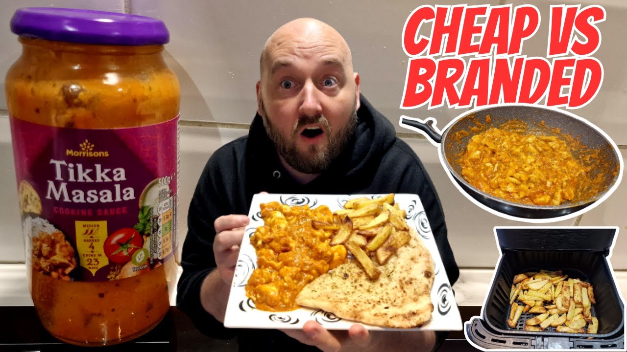 CHEAP vs BRANDED Chicken Tikka Masala Cooking Sauce Food Review
