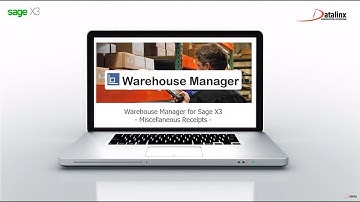 Warehouse Manager for Sage X3 - Miscellaneous Receipts