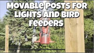 I Built Movable Posts (Lights, Plants, Birds & No Digging!)