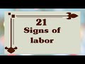21 Signs Of Labor||early Labor Symptoms ||Signs That Labor Is 24 to 48 Hours Away || #pregnancyinfo