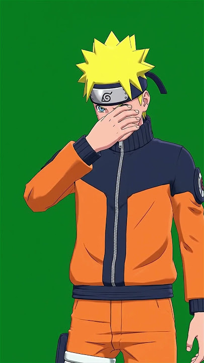 Naruto embarrassed Green Screen effect #naruto #chromakey #vfx #greenscreen #animeshorts