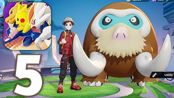 Pokemon Unite Mobile Gameplay Walkthrough Part 5 - Mamoswine (ios,Android)