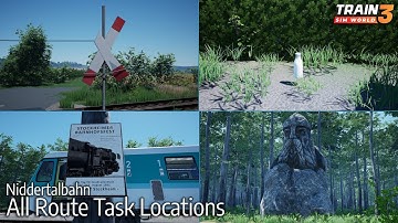 All Route Task Locations - Niddertalbahn - Train Sim World 3