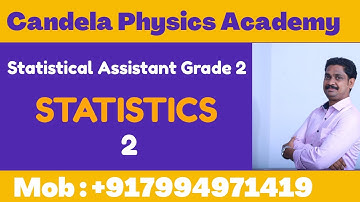 Statistical Assistant grade 2 kerala PSC previous year questions with solutions|statistics|part 2