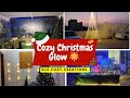 A Cozy Christmas scene with lights and decorations #christmasmagic #merrychristmas #holidaycheer