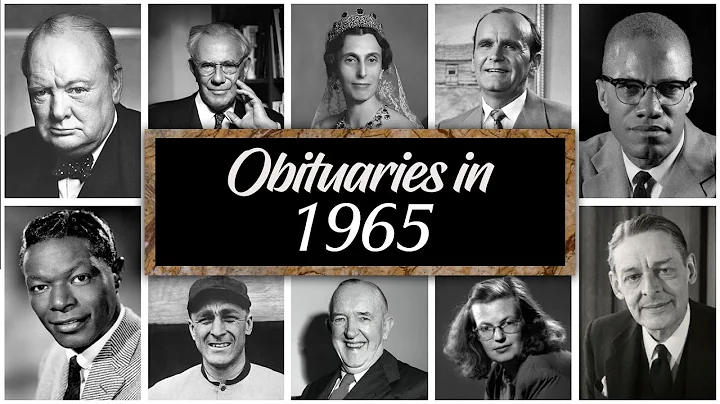 Obituary in 1965: Famous Faces We Lost in 1965
