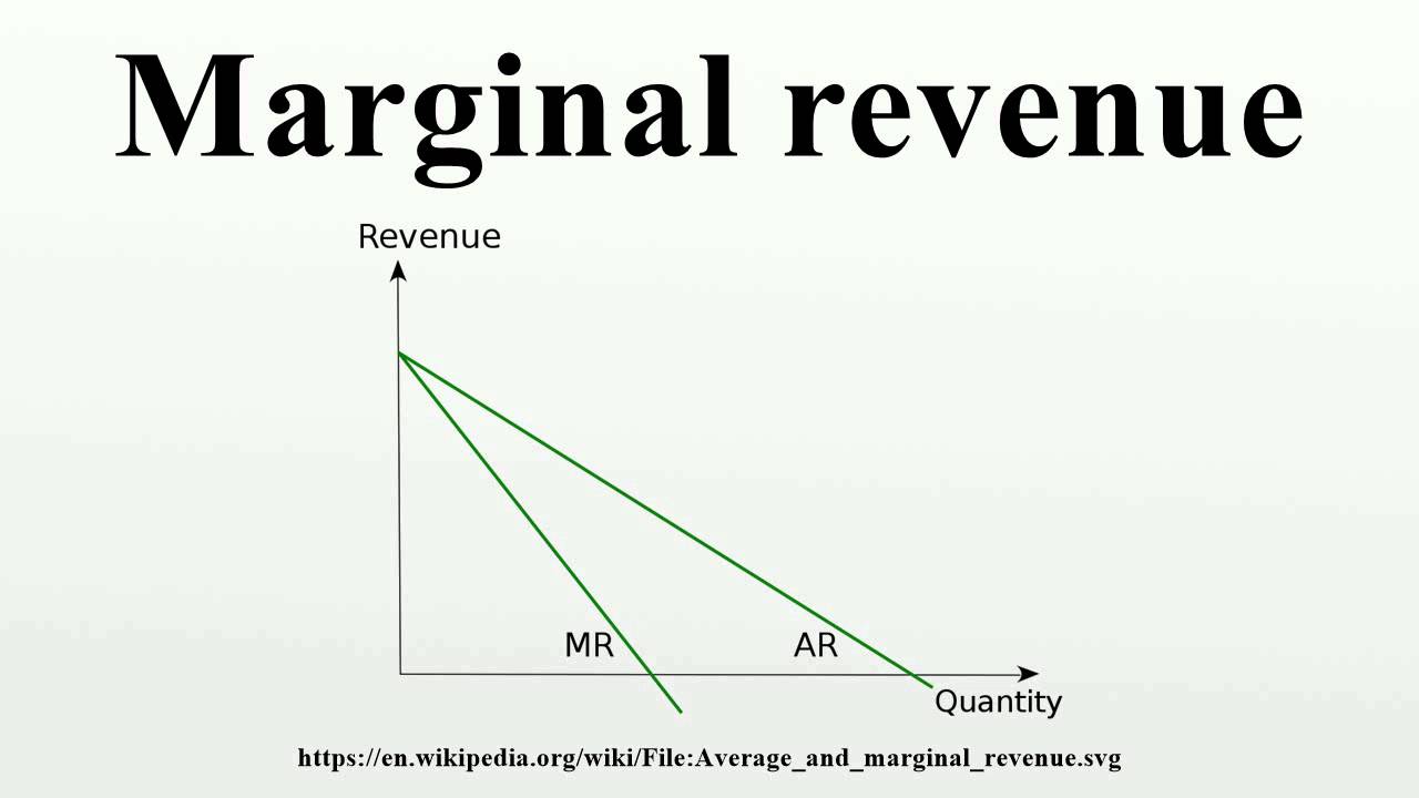 Marginal revenue - Wikipedia