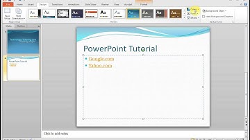 Microsoft PowerPoint How to Change The Color of Hyperlink Text