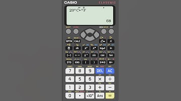 Convert from degree Celsius to Fahrenheit using #casio #calculator #fx #991ex #classwiz