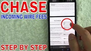 ✅ Chase Incoming Wire Fees ?