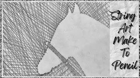 Horse String Art Make To Pencil🐴 ¦ Very Easy ¦ Made By Drawing Master😎