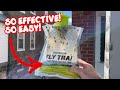 TRAPS FLIES AFTER A FEW HOURS!! Disposable Fly Trap Bags! #flytrap #coolgadgets #amazonfinds