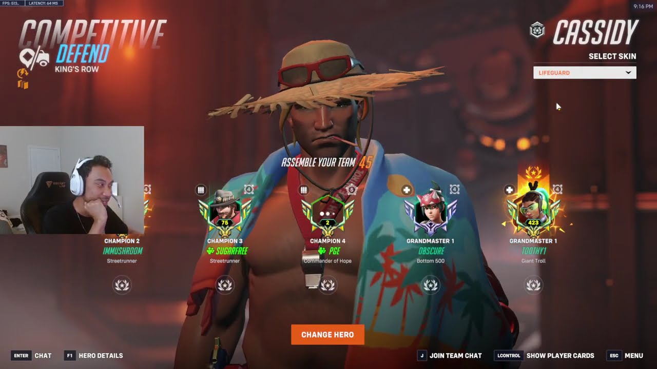 25K Dmg! Sugarfree's Cassidy + Freja +- Bastion - Overwatch 2 Season 20 Top 500