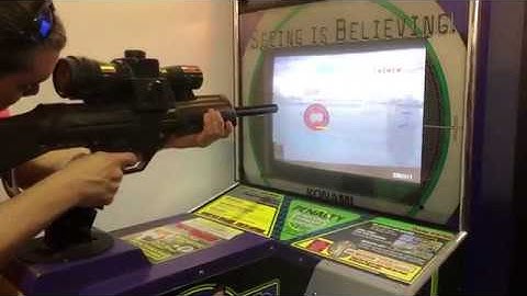 Sniper Game Dark Silhouette Silent Scope 2- Musée Mécanique Vintage Arcade video