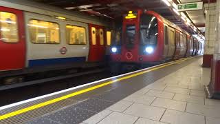 Metropolitan Line trains at Baker Street