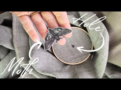 A Moth Ate My Scarf, So I Sewed Moths Onto It - YouTube