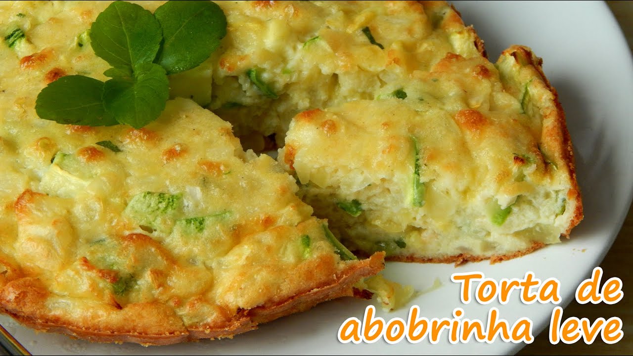 TORTA DE ABOBRINHA FÁCIL RECEITA SEM CARNE