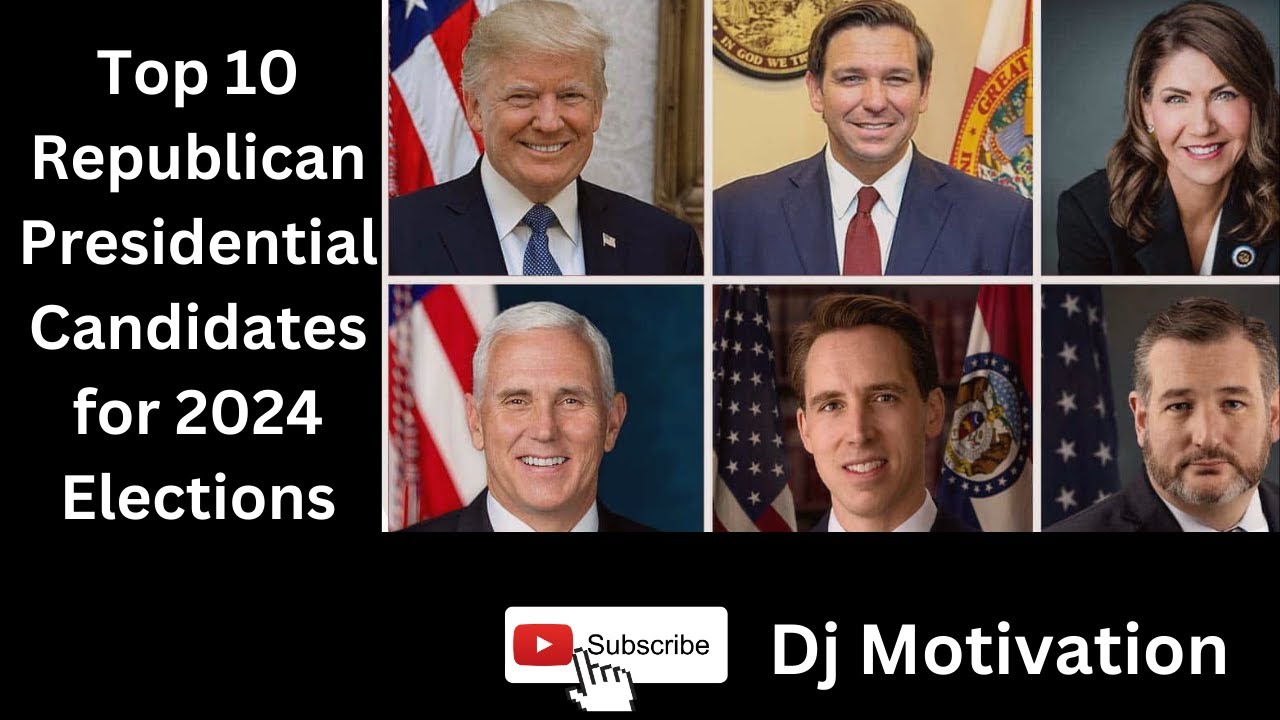 Top 10 republican presidential candidates for 2024 Elections YouTube