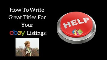 How to write great titles for your eBay listings quickly