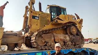 Disassembling of Caterpillar D9R Crawler dozer. #bulldozer #cat #caterpillar #transport #dubai