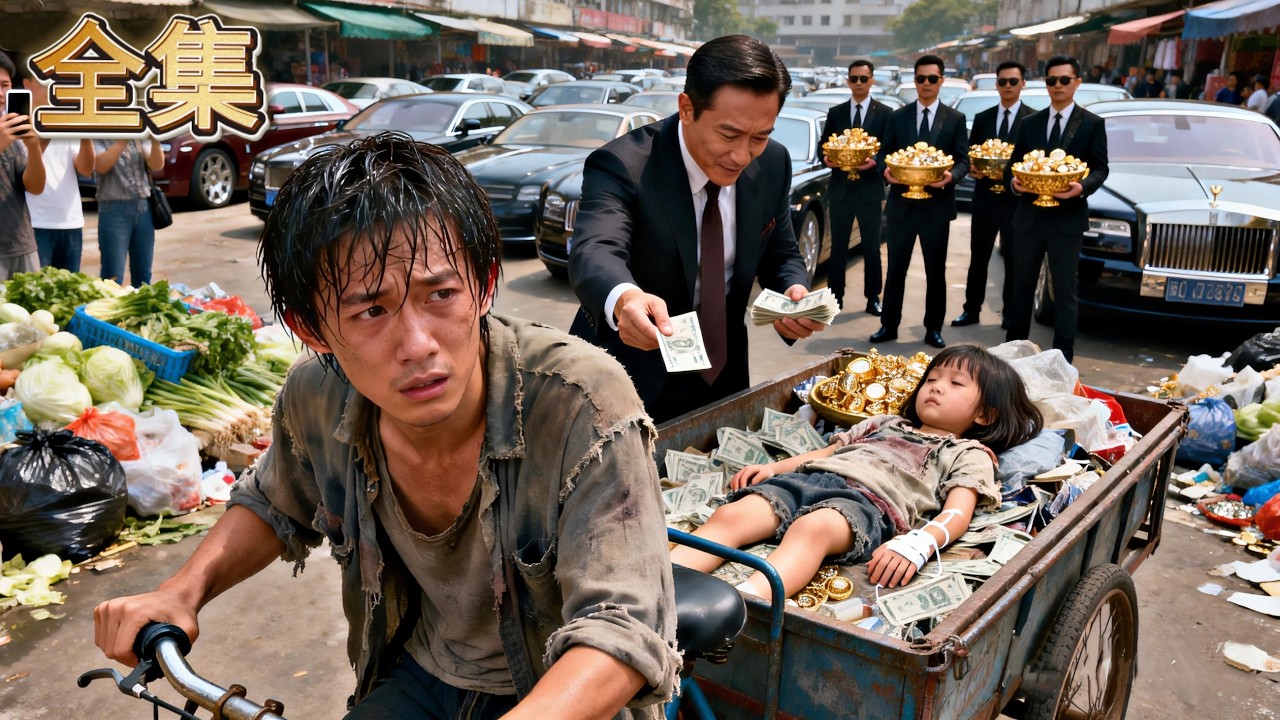 【FULL】👑流浪大叔在垃圾堆裡撿到的小女孩，竟是首富千金！被接回的那天，108輛豪車開進貧民窟！首富更是拿出千億資產回報，流浪漢從此逆襲！#爽劇