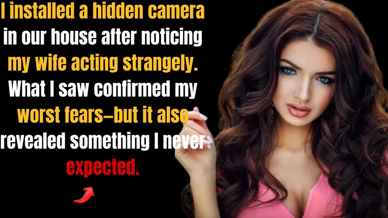 I installed a hidden camera in our house after noticing my wife acting ...