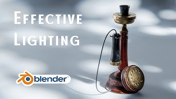 How To Light Your Models Simply but Effectively - Blender Tutorial